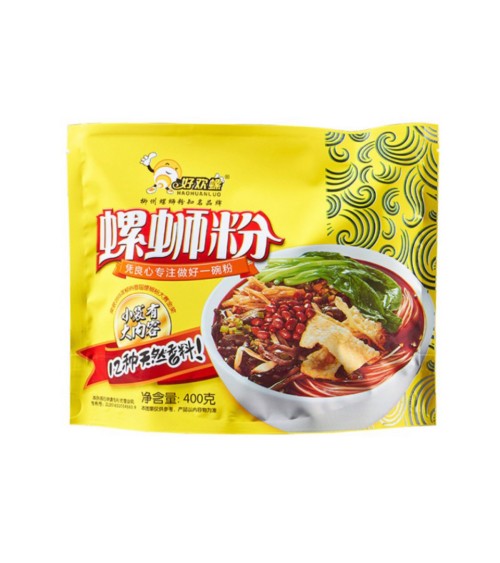 Haohuanluo Luosifen Rice Noodles With Soup Broth Yellow 400g